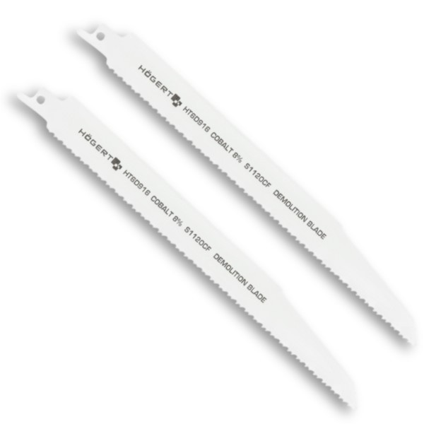Säbelsägeblatt 23cm 6TPI 2St für Holz Metal Kunststoff Högert HT6D916