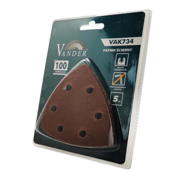 Schleifpapier für Multitools Delta K100 5 Stk. Vander VAK734