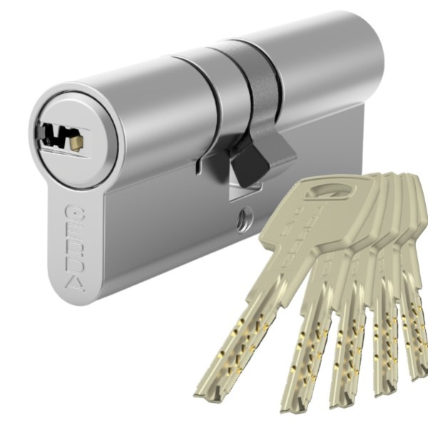 Schließzylinder 40x40 EVO nickel-satin Schlüssel Gerda 0WKEVS04040.90050P