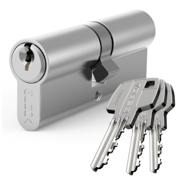 Schließzylinder 45x45 WKE1 nickel-satin Schlüssel Gerda 0WKE1S04545.90030P