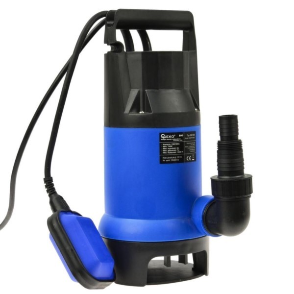 Schmutzwasserpumpe 13m³/h 750W Tauchpumpe mit Schwimmerschalter Geko G81454
