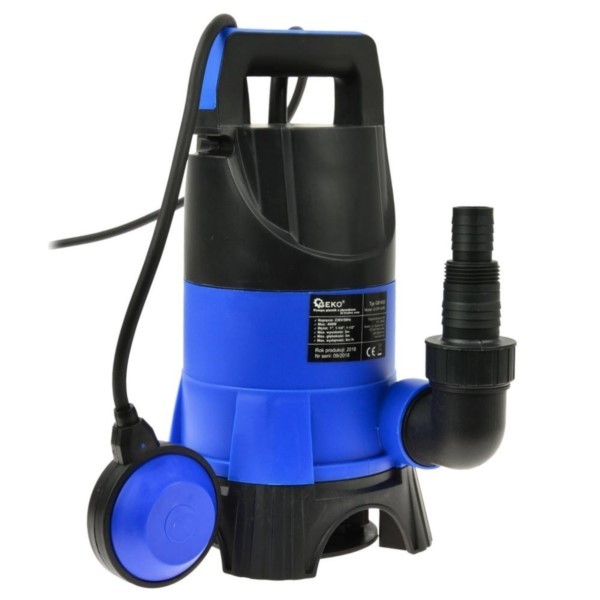 Schmutzwasserpumpe 7,5m³/h 400W Tauchpumpe mit Schwimmerschalter Geko Typ2 G81453
