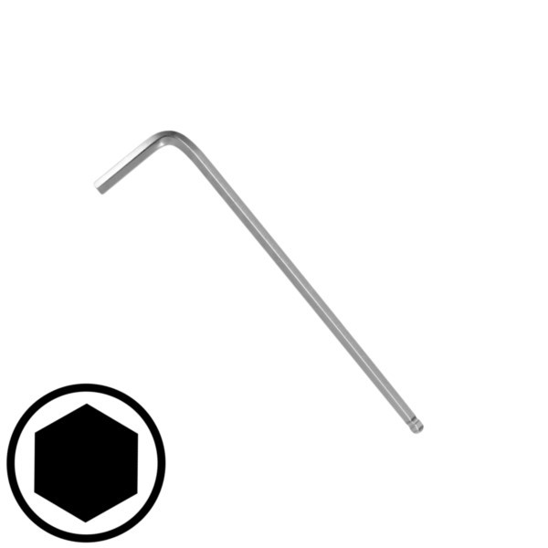 Sechskantschlüssel 3mm CrV L-10cm mit Kugel Yato YT-05453