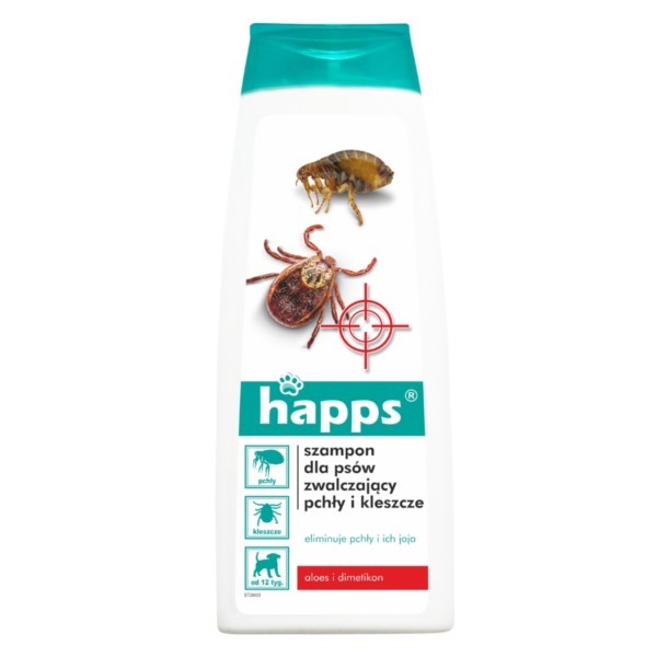 Shampoo gegen Flöhe und Zecken für Hunde 250ml HAPPS