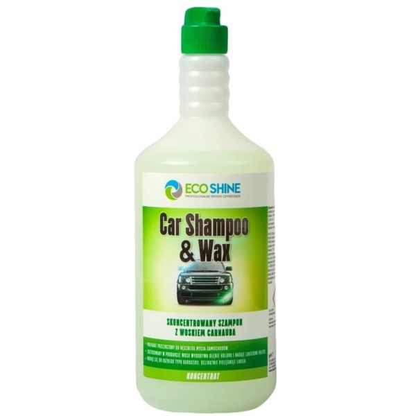 Shampookonzentrat mit Carnaubawachs 1L Eco Shine Car Shampoo & Wax zur Karosserie
