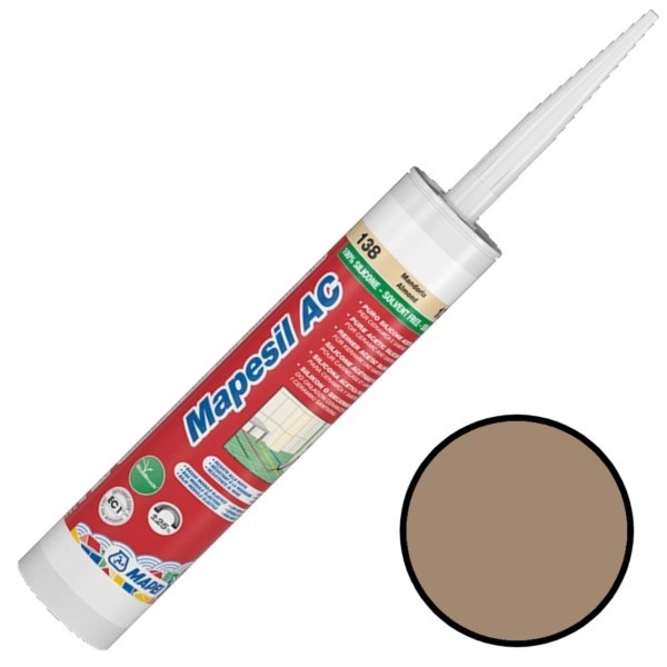 Silikondichtstoff Mapesil AC Farbe 135 goldstaub 310 ml MAPEI