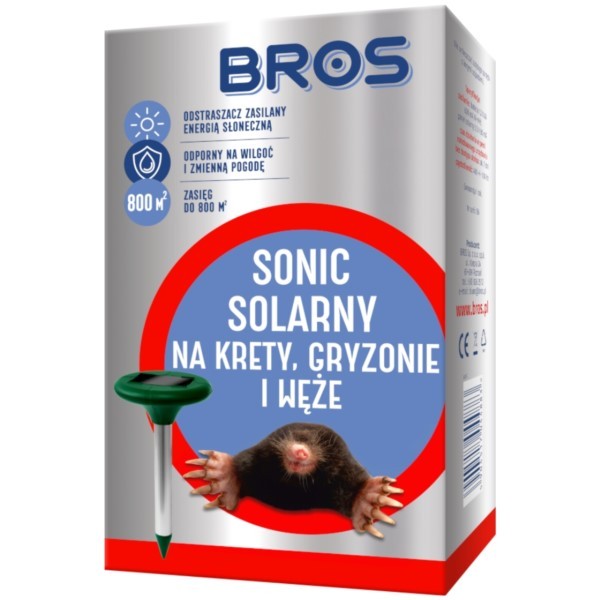 Solarelektronischer Maulwurfvertreiber Sonic bis zu 800m² BROS