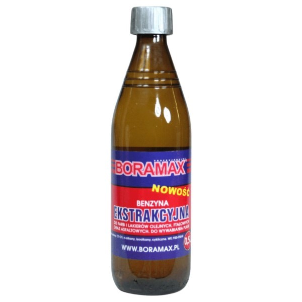 Spezial-Waschbenzin 0,5L Reigungsmittel Transparent Boramax BO-ROZP-BENZ-EK-0,5L