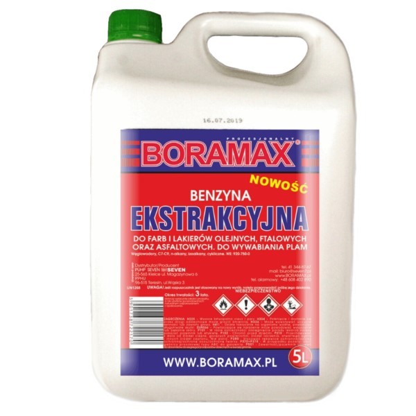 Spezial-Waschbenzin 5L Reigungsmittel Transparent Boramax BO-ROZP-BENZ-EK-5L