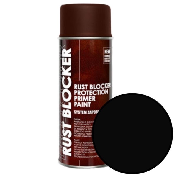Sprühlack 400ml RAL 9005 schwarz 4in1 zum Rost Rust Blocker Deco Color 18800