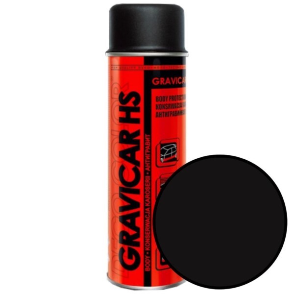 Spray 500ml Schutzmittel für Karosserie schwarz Lammstruktur Gravicar HS Deco Color 27561