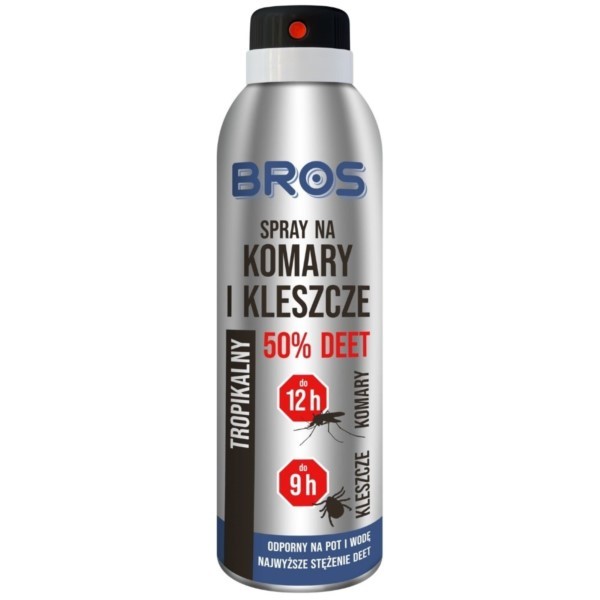 Spray gegen Mücken und Zecken 50% DEET 180ml BROS