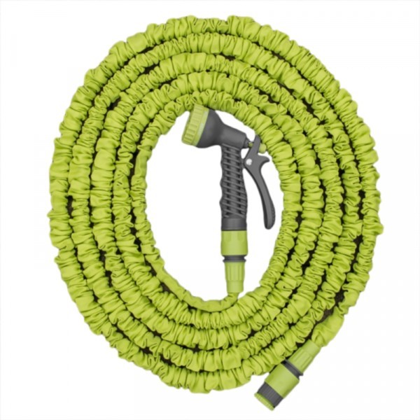 Spritzpistole 7 Funk. + Schlauch 5-15m Gartenbrausen Trick Hose Bradas WTH515GR