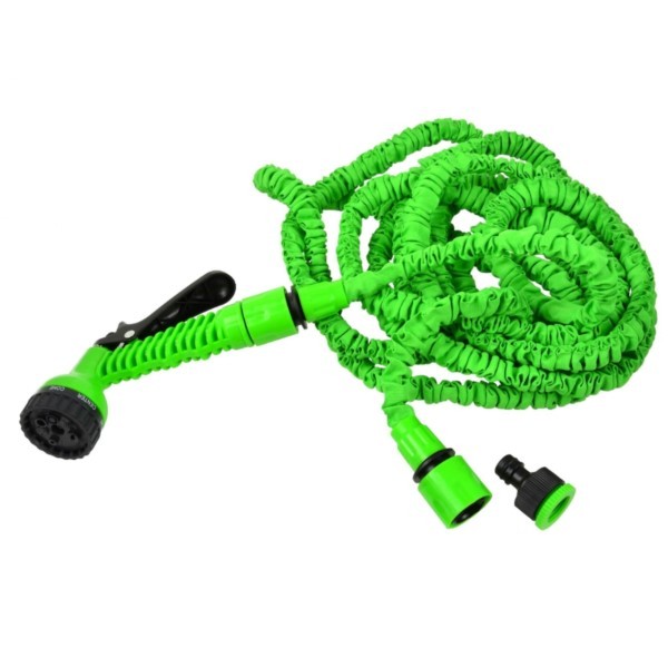 Spritzpistole Gartenbrausen 7 Funk. + Schlauch 7-22m Geko G70052