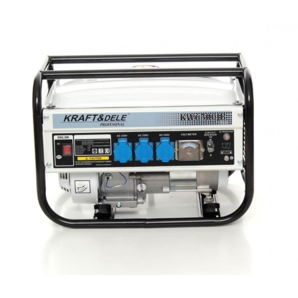 Stromerzeuger 2500 W 230 V 12 V benzin 6,5 PS Kraft&Dele KD118
