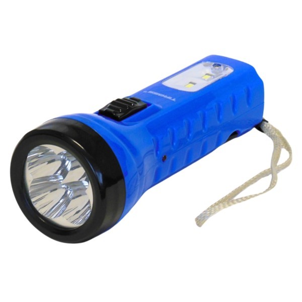 Taschenlampe 120m LED Akku 500mAh an die Steckdose Tiross TS-1129