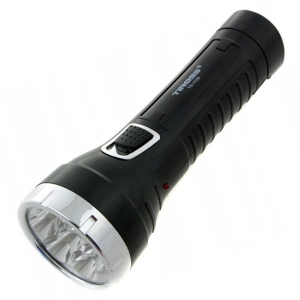 Taschenlampe 150m LED Akku 650mAh an die Steckdose Tiross TS-1120