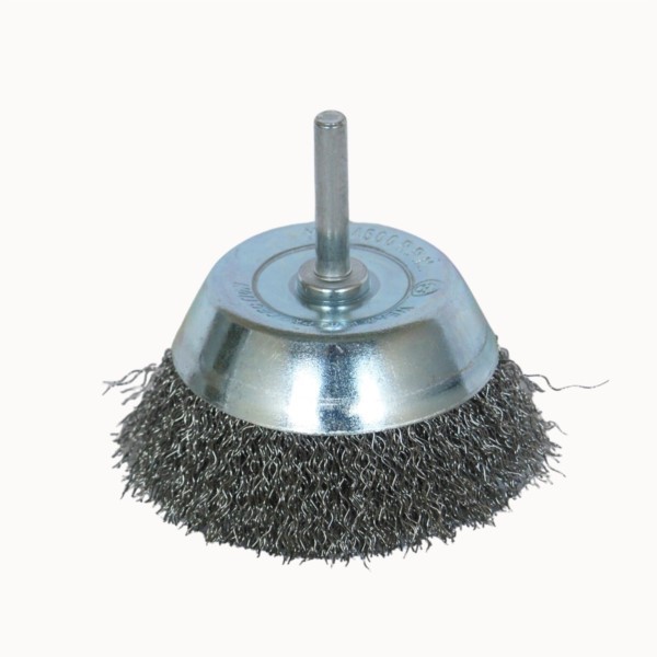 Topfbürste 80mm Schaft 6mm gewellt Berg B090000203