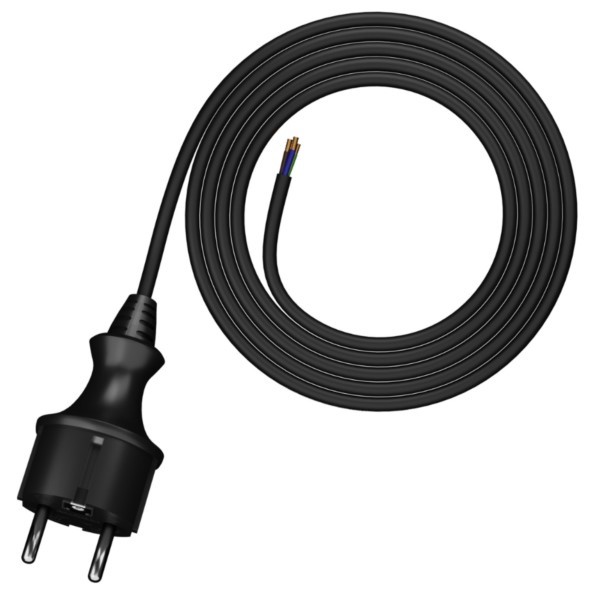 Verbindungskabel 2m 3x1mm² aus Gummi gerade Stecker Plastrol W-97265