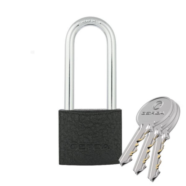 Vorhängeschloss Gusseisen 40mm langem Bügel Iron Line KZZS S40H60 Gerda 0KZP0004060.06130P