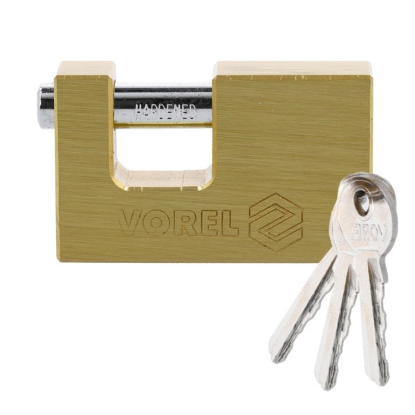 Vorhängeschloss Messing 65mm Monoblock Vorel 77211