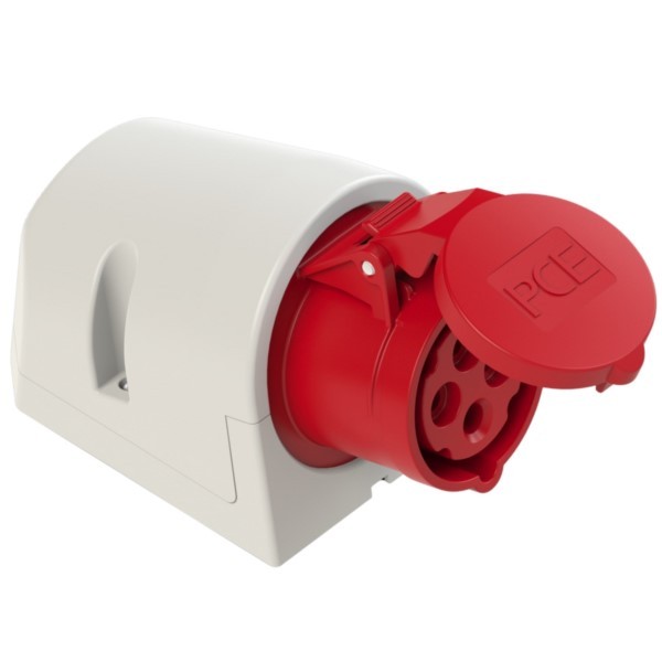 Wandsteckdose 16A 4P 400V IP44 PCE 114