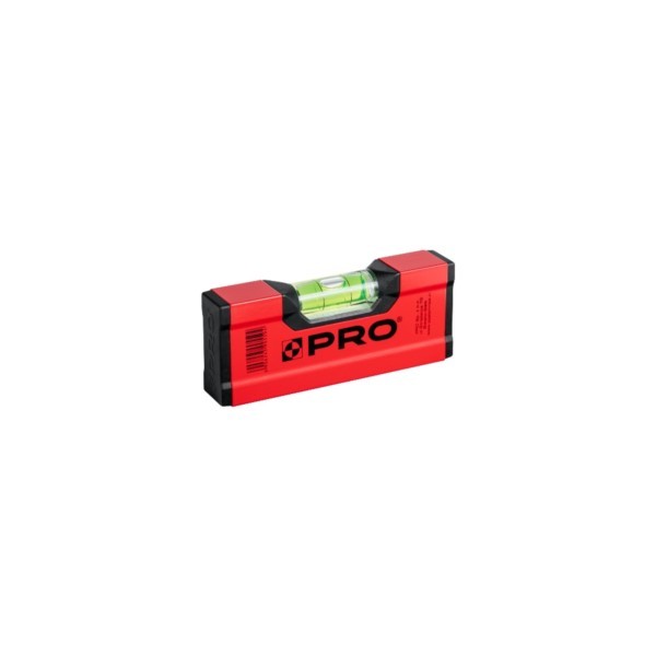 Wasserwaage 12cm Alu lack rot PRO600 PRO-A1012