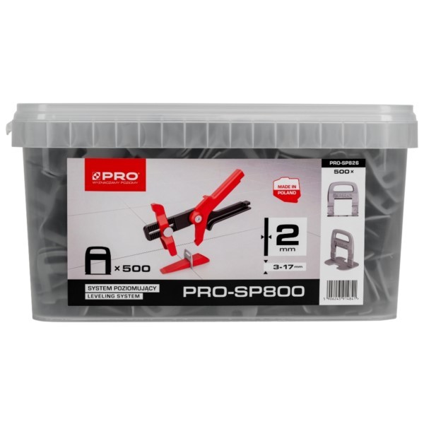 Zuglasche 2mm 500St. Fliesen Nivelliersystem PRO-SP800