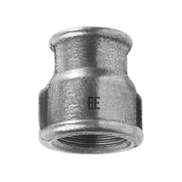 Muffe reduziert verzinkt 5/4" x 1" Temperguss EE Gießerei