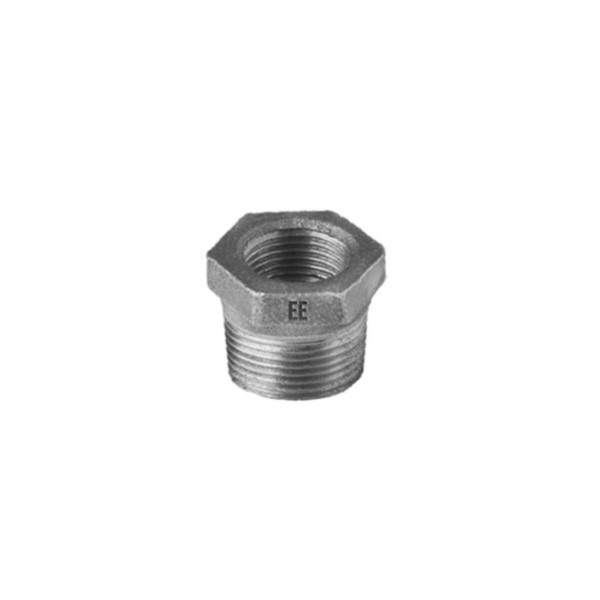 Reduzierstück verzinkt 1/2" x 3/8" AGxIG Temperguss EE Gießerei