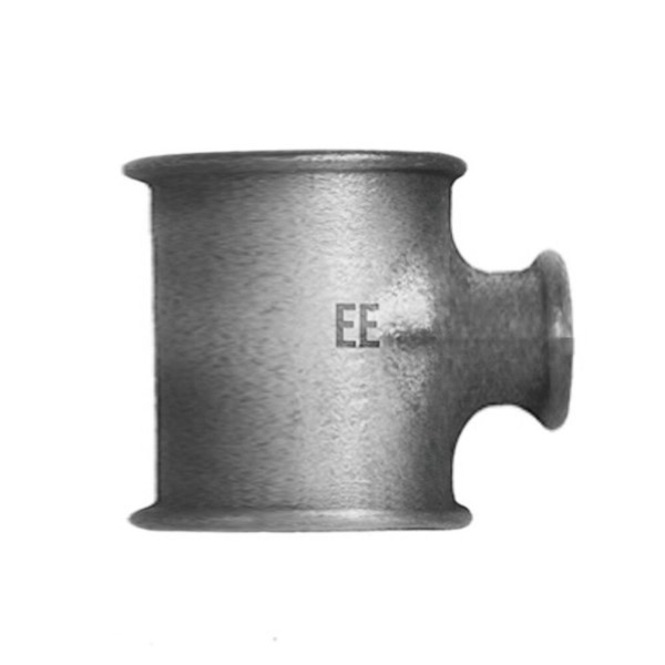 T-Stück verzinkt 2" x 1/2" x 2" IG Temperguss EE Gießerei 2487