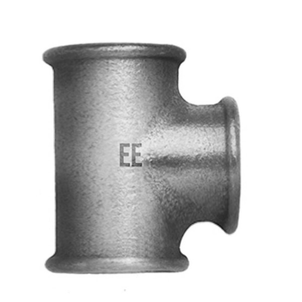 T-Stück verzinkt 2" x 5/4" x 2" IG Temperguss EE Gießerei 2484