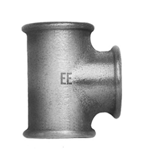 T-Stück verzinkt 2" x 6/4" x 2" IG Temperguss EE Gießerei 2483
