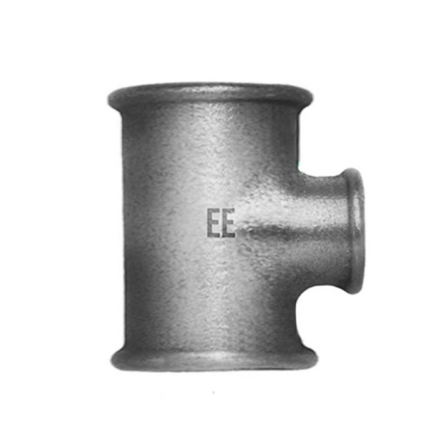 T-Stück verzinkt 5/4" x 1/2" x 5/4" IG Temperguss EE Gießerei 1710