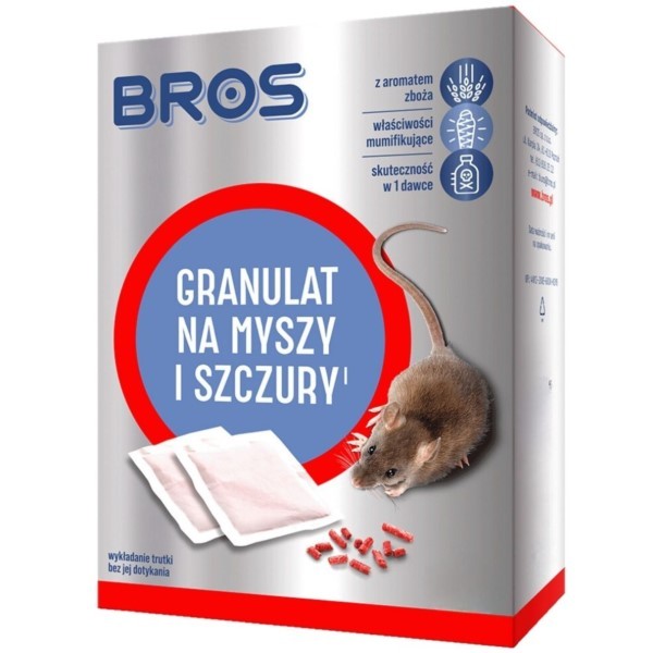 Granulat gegen Mäuse und Ratten 140g BROS