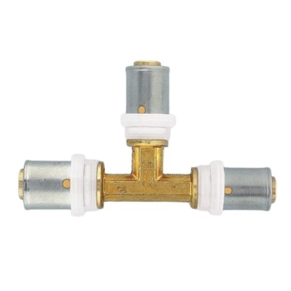 Pressfitting T-Stück 20x16x16 TH für Mehrschichtverbundrohr Herz P722003