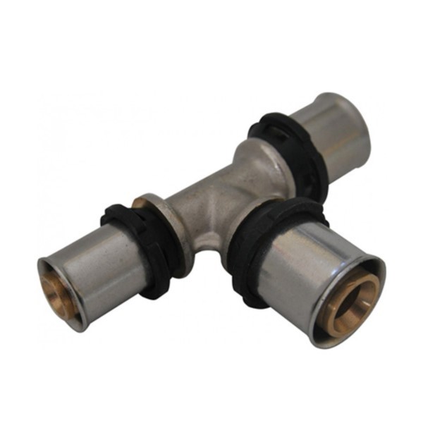 Pressfitting T-Stück 20x16x20 U-TH für Mehrschichtverbundrohr Hydroland