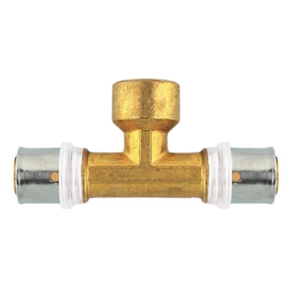 Pressfitting T-Stück 20x3/4"x20 IG TH für Mehrschichtverbundrohr Herz P722042