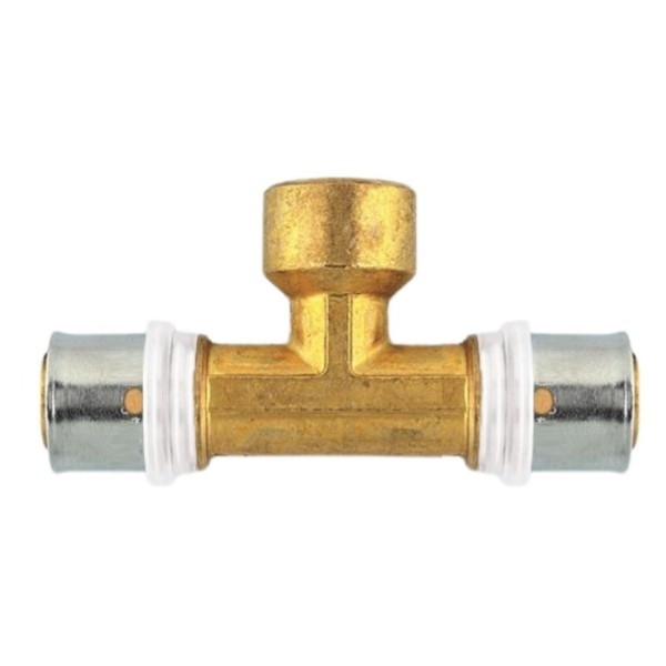 Pressfitting T-Stück 26x3/4"x26 IG TH für Mehrschichtverbundrohr Herz P722644