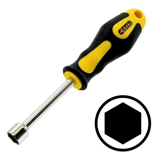 Steckschlüssel Schraubendreher 12mm 7,5cm Coval PPN-12
