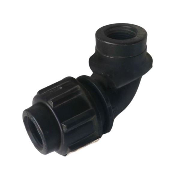 90°-Winkel für PE-Rohre 20mm 1/2" IG