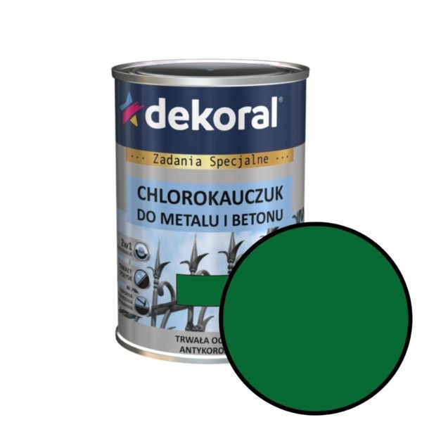 Chlorkautschuk-Emaille 0,9L Moosgrün RAL 6005 für Metall und Beton Dekoral