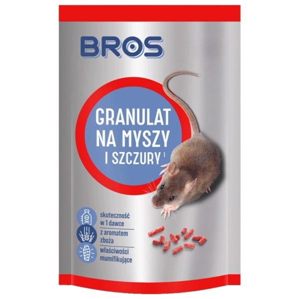 Granulat gegen Mäuse und Ratten 100g BROS
