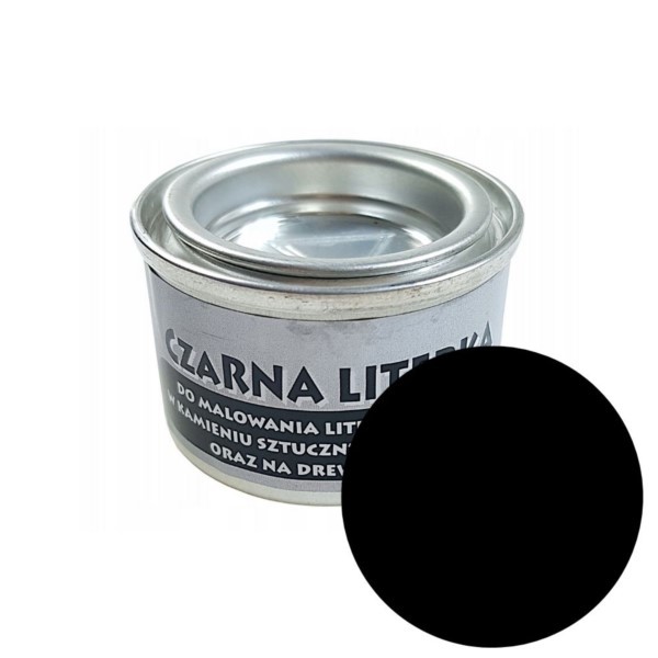 Dekorative Farbe 30ml Schwarz Buchstabe