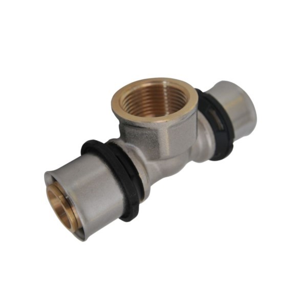 Pressfitting T-Stück MSVR U-TH 16x1/2"x16 IG Hydroland PEX-TYT-Z.T.IG16X1/2